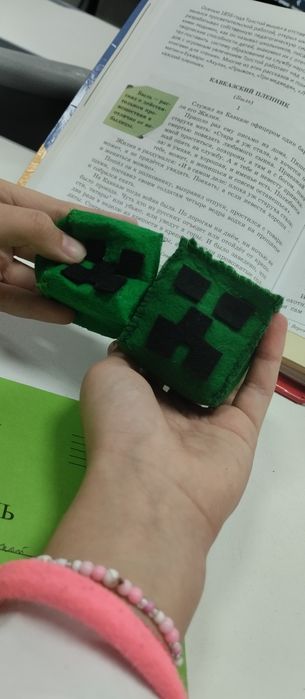 3D крипер из фетра