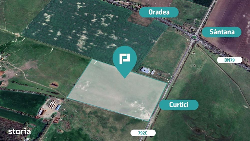 Teren intravilan 10,5 ha în com. Șimand, jud. Arad
