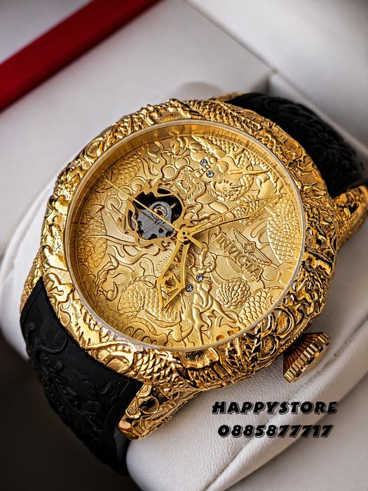 INVICTA Katana automatic black/gold 50 mm, Инвикта нов мъжки часовник