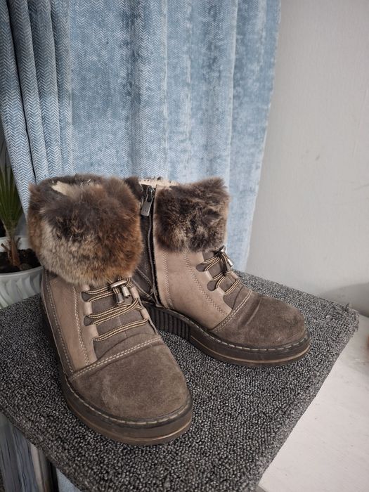 Ботинки зимние натуральные 35р