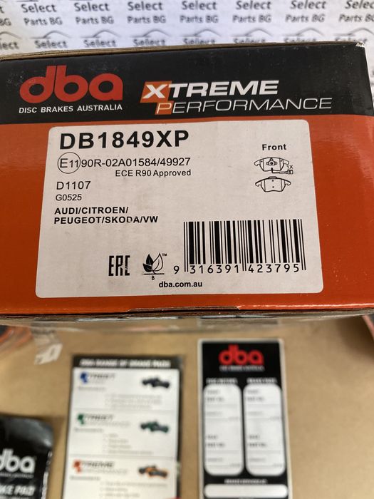 Накладки DBA Brakes Xtreme DN1849XP  Vw golf 5/6 Gti