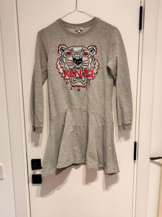 Оригинална детска дебела и памучна рокля KENZO