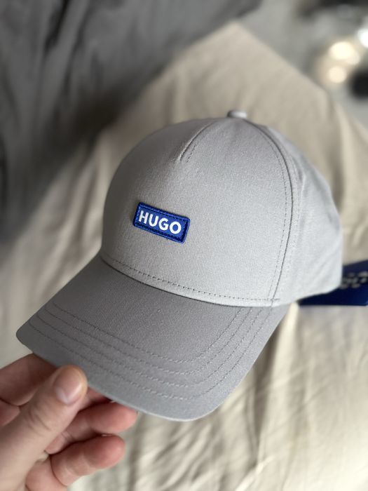 HUGO Jinko sapca unisex gri cu logo albastru marime OS noua originala