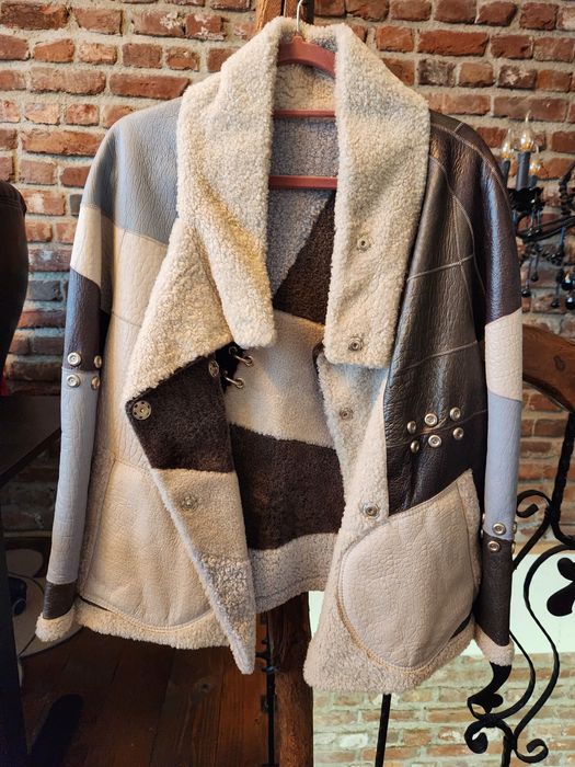 Естествена кожа и вълна,  Двулицево яке