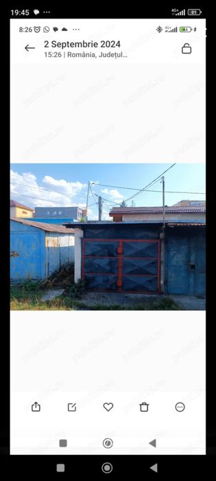 Garaj de vazare Mun. Petrosani