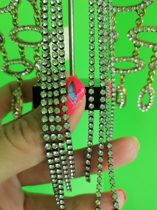 Колие,гривна и обици Сваровски