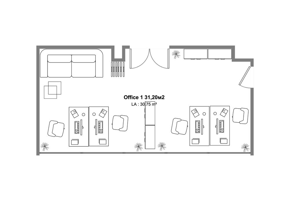 Дава се под наем Офис в София, Младост 2 - 31 кв.м за 487 € - Снимка #1