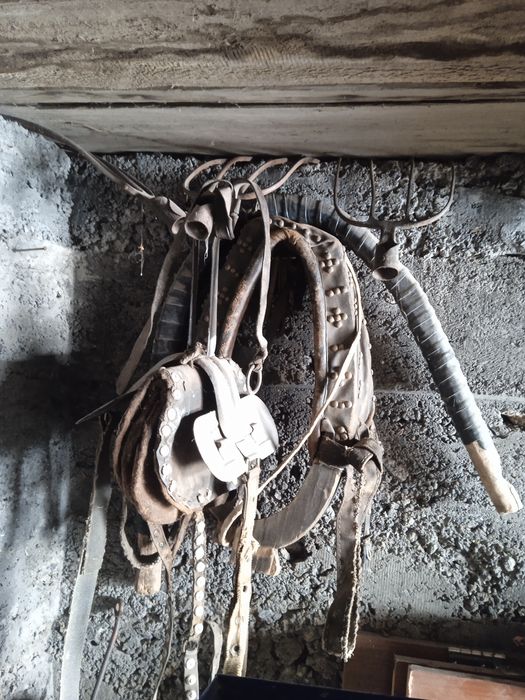 Коженный хомут полый комплект продается