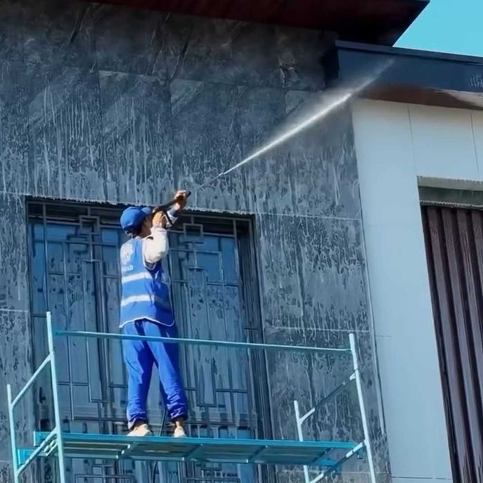 Fasad va oyna yuvish | Мойка окон и фасадов Ташкент | Fasad tozalash