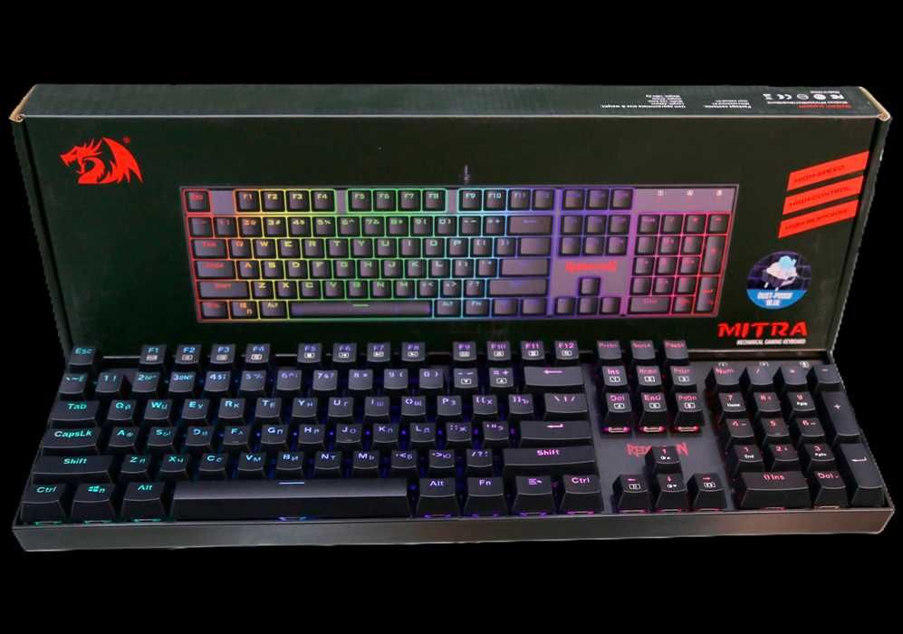 Клавиатура Redragon MITRA механическая RUS/ENG -качество и надёжность