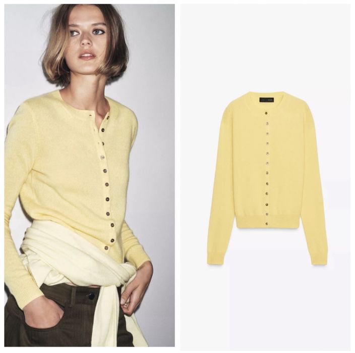 Zara кашемир 100% кардиган новый кофта женская