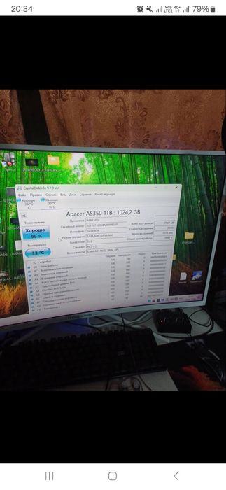 SSD Apacer as350x 1000ГБ