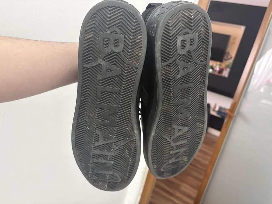 Balmain leather sneakers