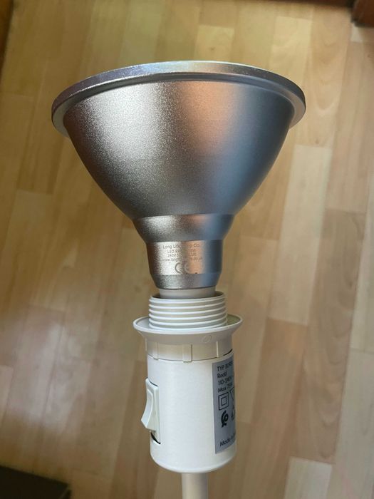 Настолна лампа Ikea Rodd + супер ярка синя LED крушка 15 W