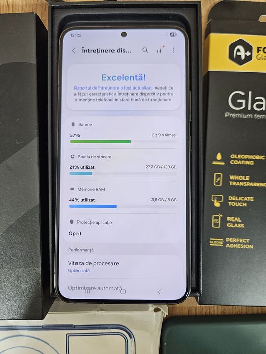 Samsung S22 plus Phantom Black, 5G, 8GB Ram, 128 GB Dual sim