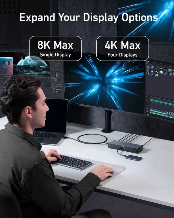 Anker 778 Thunderbolt Docking Station (12-in-1, Thunderbolt 4) | NOU - sigilat