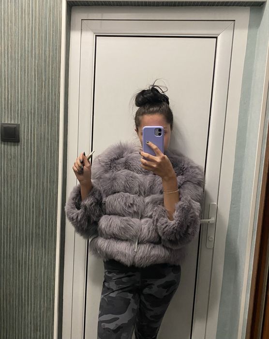 Палто 4 в 1 естествен косъм