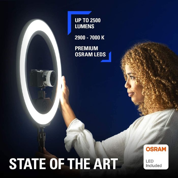 (2в1) Стойка+Освещение Профессиональное для видео Elgato Ring Light