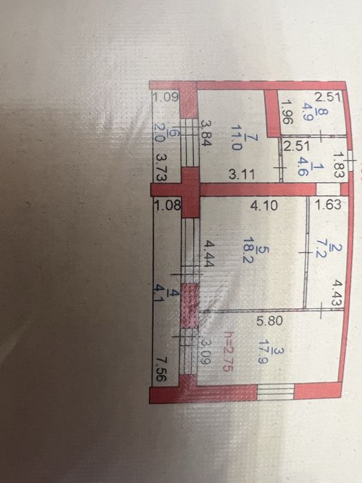 2 -х ком квартира