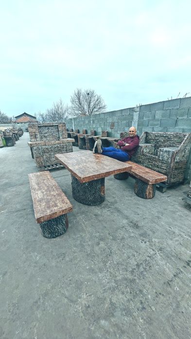 Градинска мивка от щампован бетон