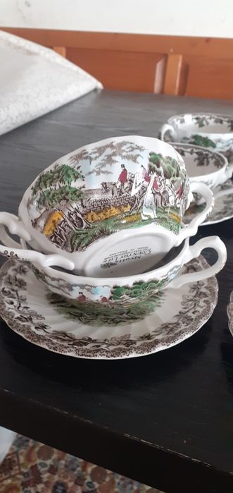 Set cești mic dejun porțelan Anglia