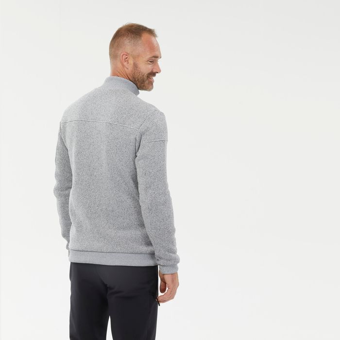 Polar călduros Drumeție Nh100 Gri Bărbați - produs resigilat Decathlon
