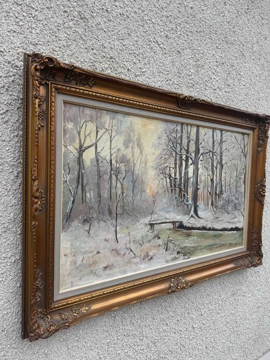 Tablou în ulei pe pânză semnat Mettepenningen J.