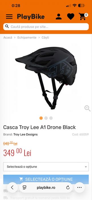 Casca Troy Lee A1 Drone Black | XL  | NOU