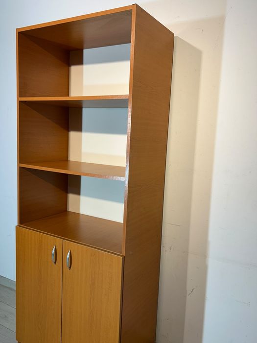3 Buc. Bibliotecă 80 cm; Dulap Depozitare cu 2 Uși; Etajeră cu Rafturi