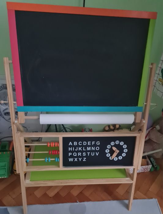 Детска магнитна дъска 3 в 1