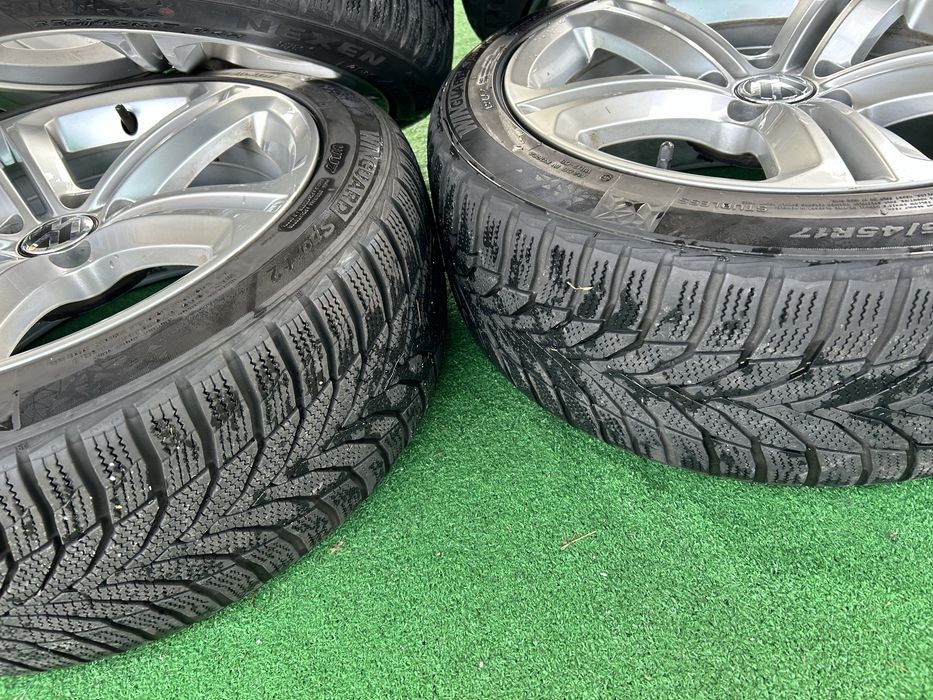 5х112 17 8j ET 41 за vw passat golf 5 6 touran tiguan skoda seat kadi с зимни гуми