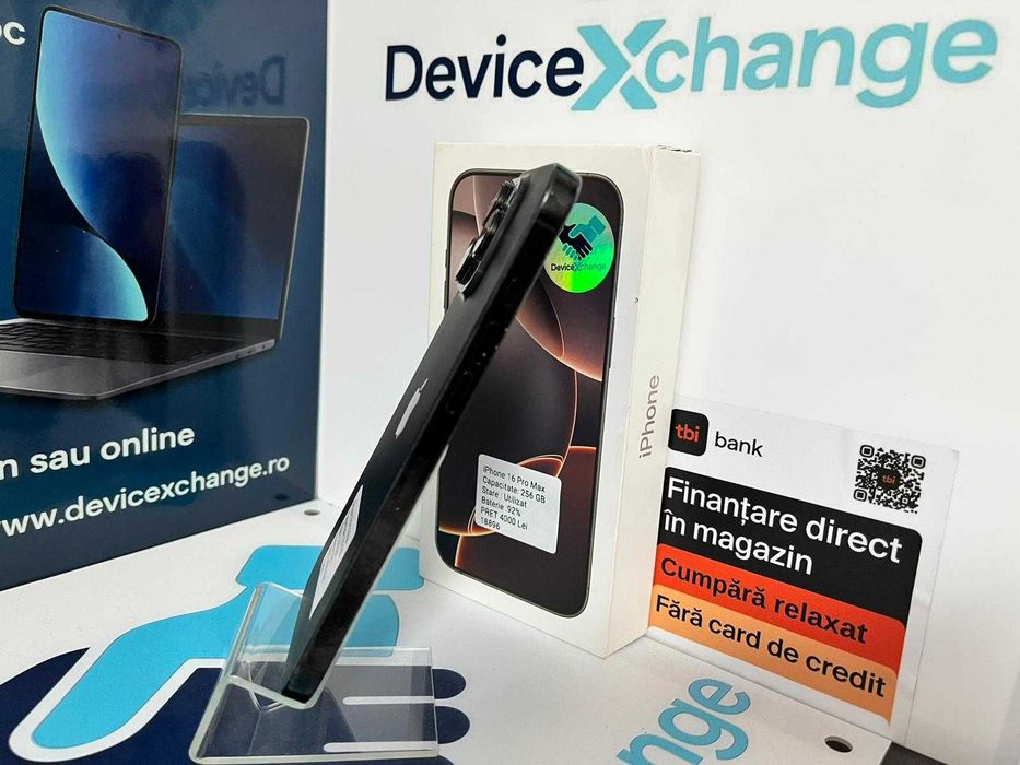 iPhone 16 Pro Max 256 GB 93% Baterie * Garantie *Buy Back * deviceXchange