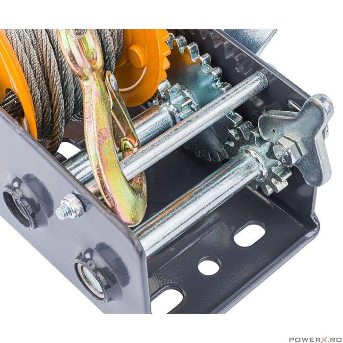 Troliu manual 1133 Kg, cu cablu 10m, Powermat