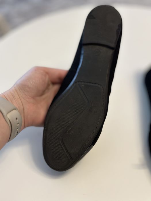 Balerini negri piele intoarsa 36