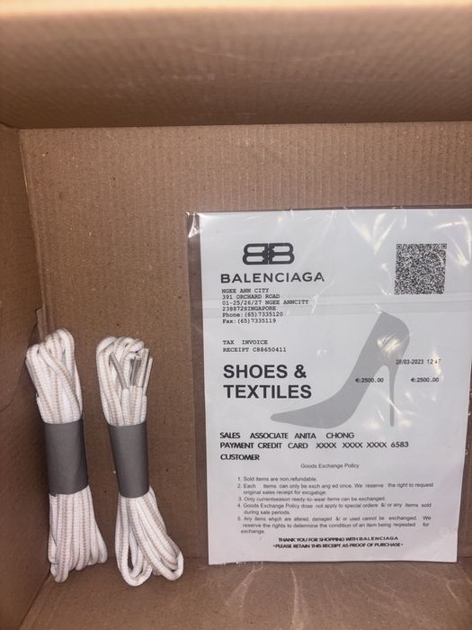 Balenciaga track white 38