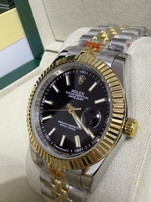 Ceas Rolex DATEJUST 40mm/Semigold/Black Dial