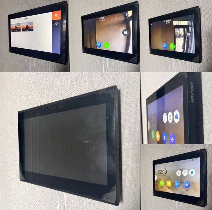 Черный видеодомофон ( Hikvision )