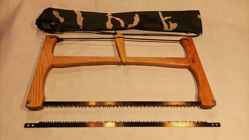 Fierastrau pliabil bushcraft, camping, lemn frasin