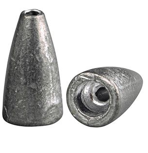 Plumbi tip Bullet pentru pescuit la răpitor