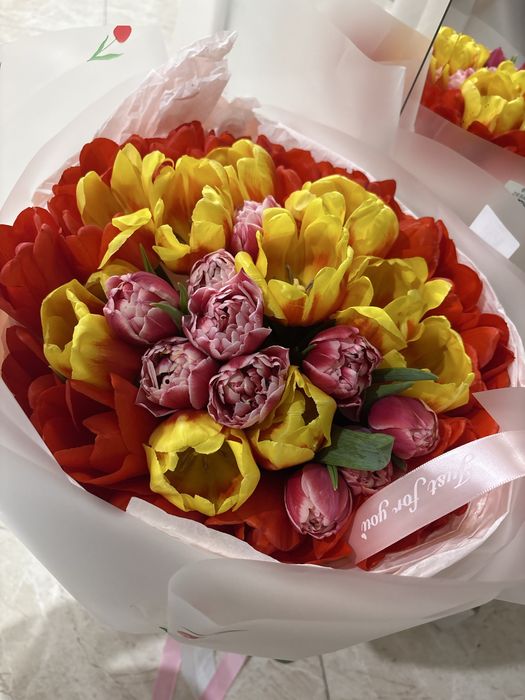 Букет,тюльпаны 50шт высокие