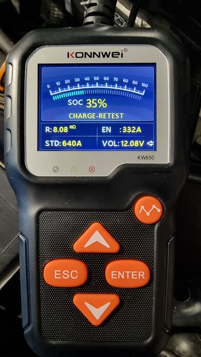 Тестер за акумулатор,стартер и алтернатор