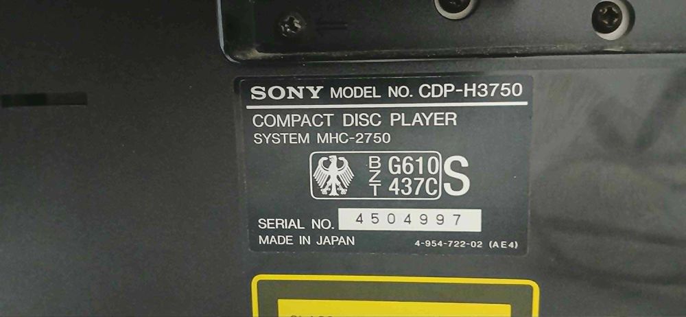 Sony MHC-2750 – пълен Hi-Fi сет с дистанционно