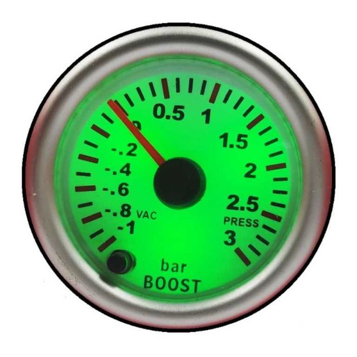 Уред за налягането на турбината Boost Meter RGB - 3 bar/52мм/7 цвята