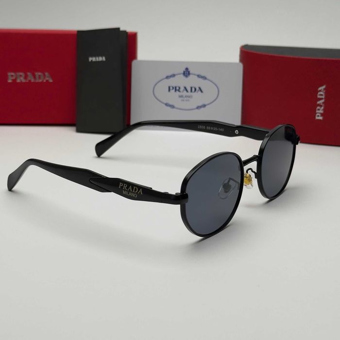 Унисекс слънчеви очила Milano Round Classic Edition Black Gold UV400 CE