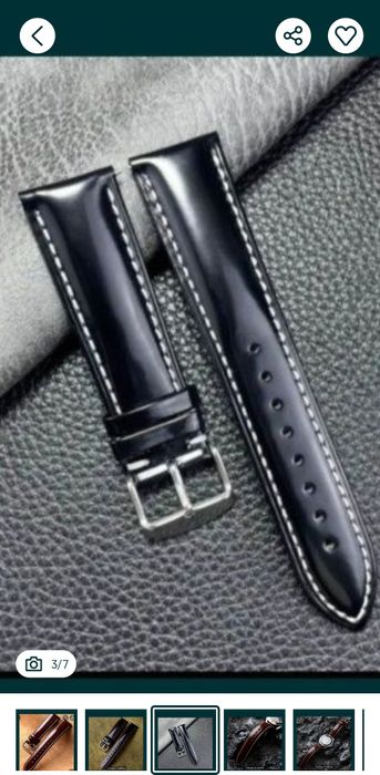 Curea piele cal, 22 mm, cusături manuala, eliberare rapida