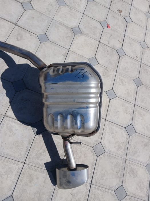 Глушитель задняя часть с бочкой двойной выхлоп правая часть Hyu