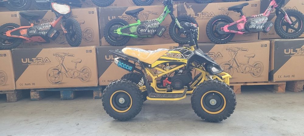 Atv 49cc raptor ultra pe benzina nou cu garanție pentru copii