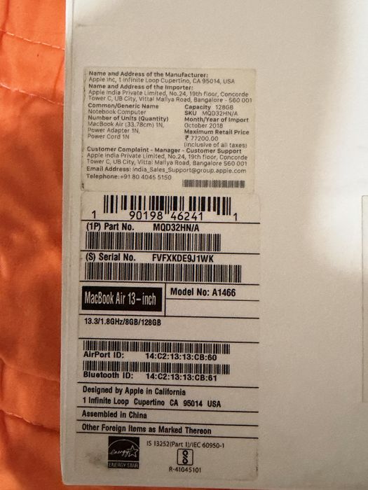 Срочно продаю MacBook Air 13 2017