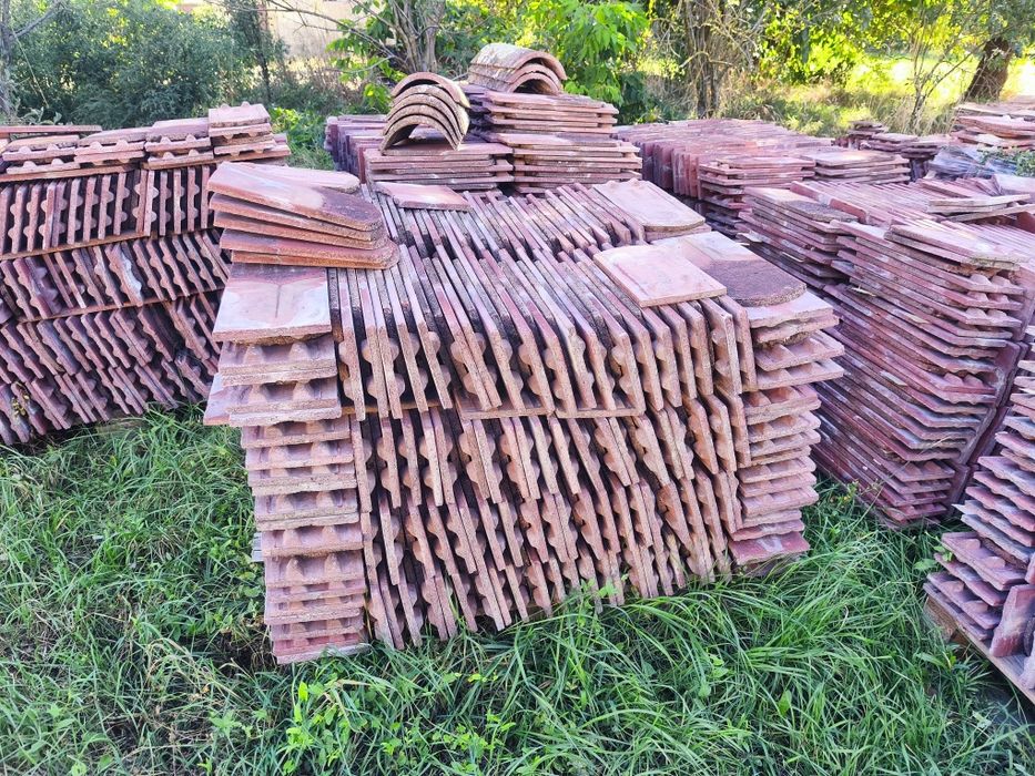 Țiglă solzi ceramică veche din renovare – Jimbolia, Duna, Bramac – Stare buna