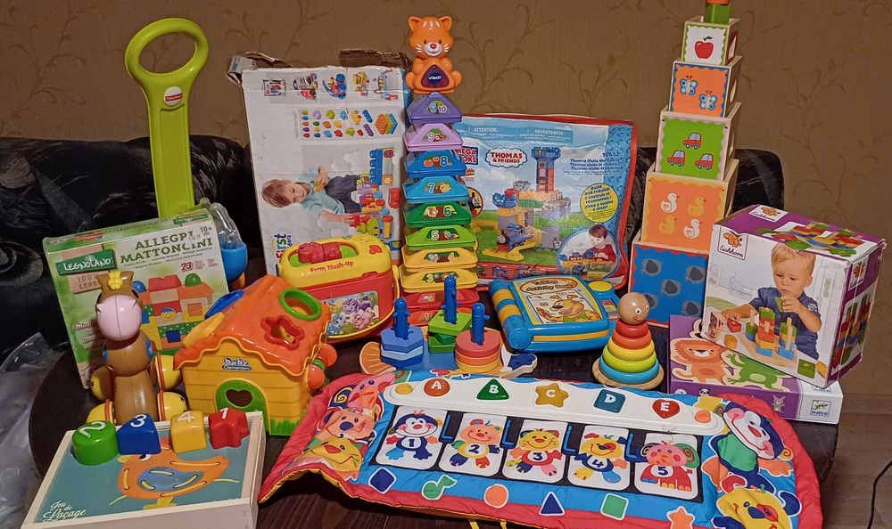 Vtech,fisher price, Дървени играчки